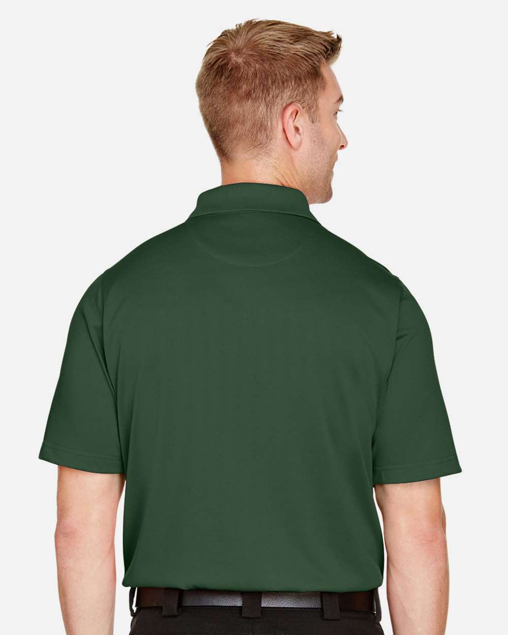Men's Advantage Snag Protection Plus Polo - OnModelBack - B213B9543 - Dark Green