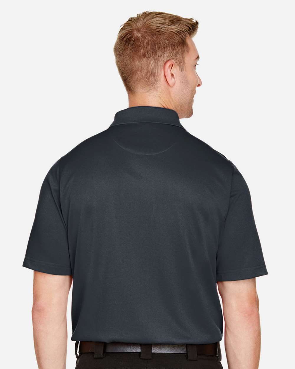 Men's Advantage Snag Protection Plus Polo - OnModelBack - B213B9593 - Dark Charcoal