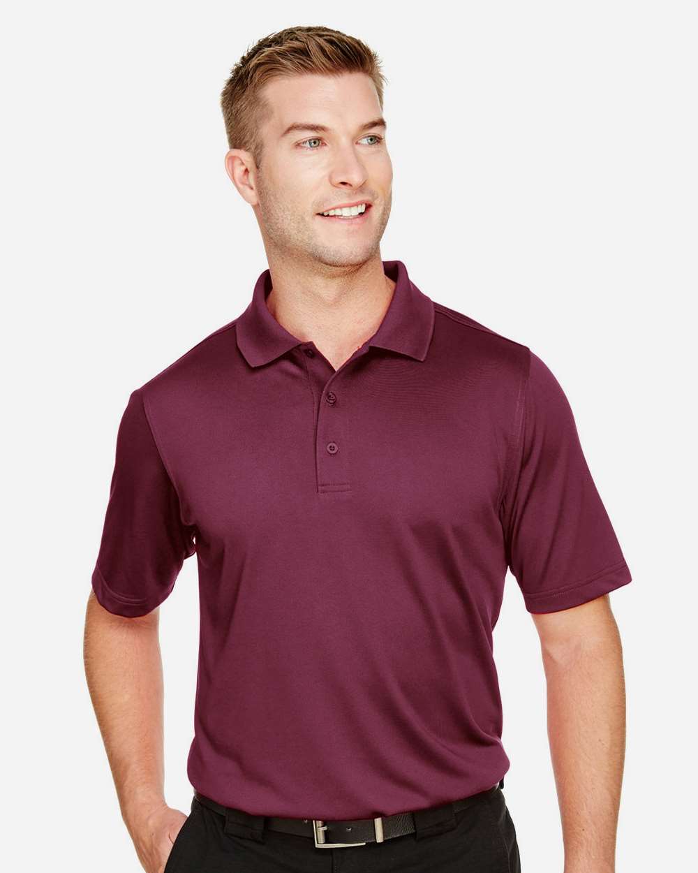 Men's Advantage Snag Protection Plus Polo - OnModelFront - B213B9533 - Maroon