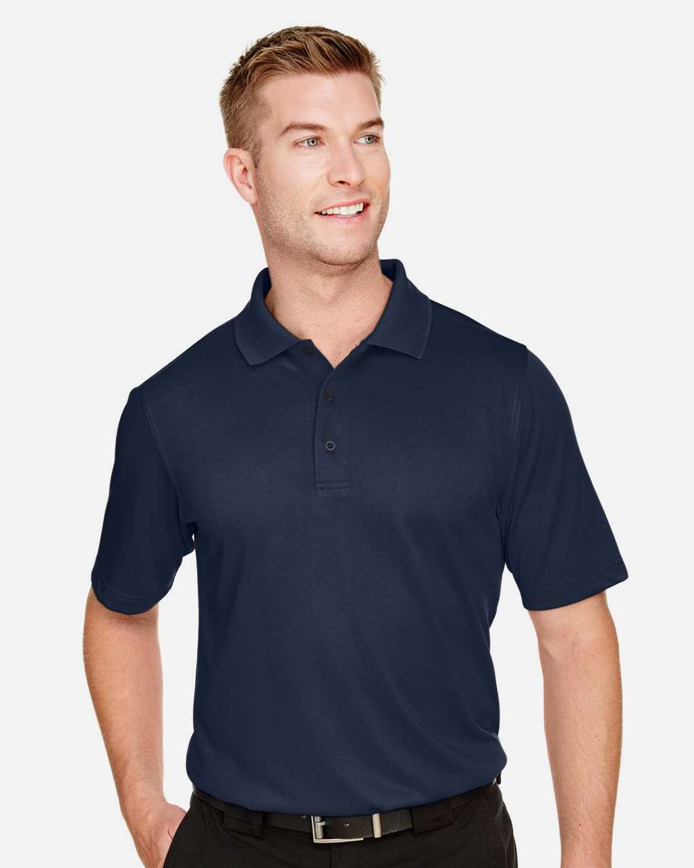 Men's Advantage Snag Protection Plus Polo - OnModelFront - B213B9653 - Dark Navy