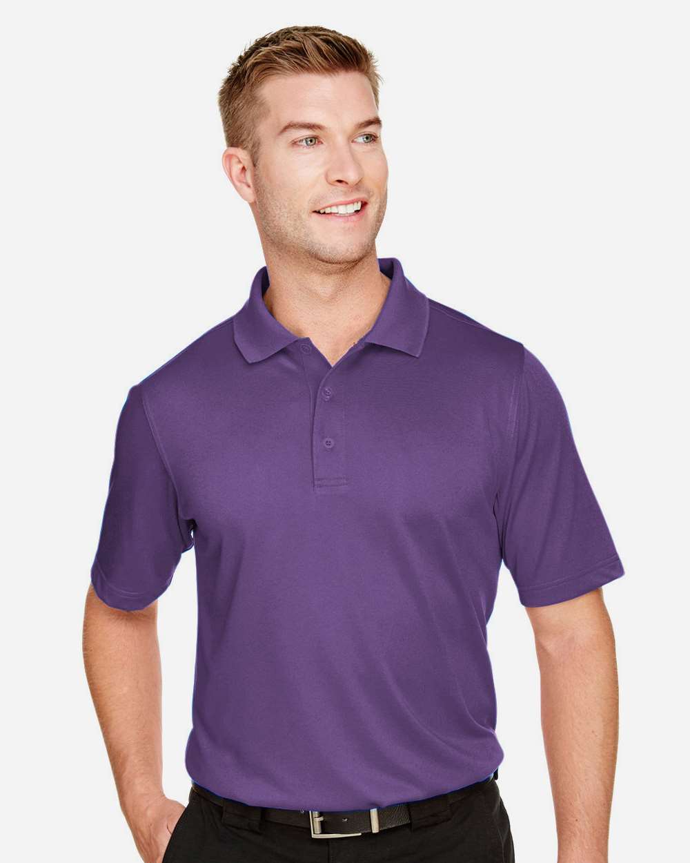 Men's Advantage Snag Protection Plus Polo - OnModelFront - B213B9673 - Team Purple