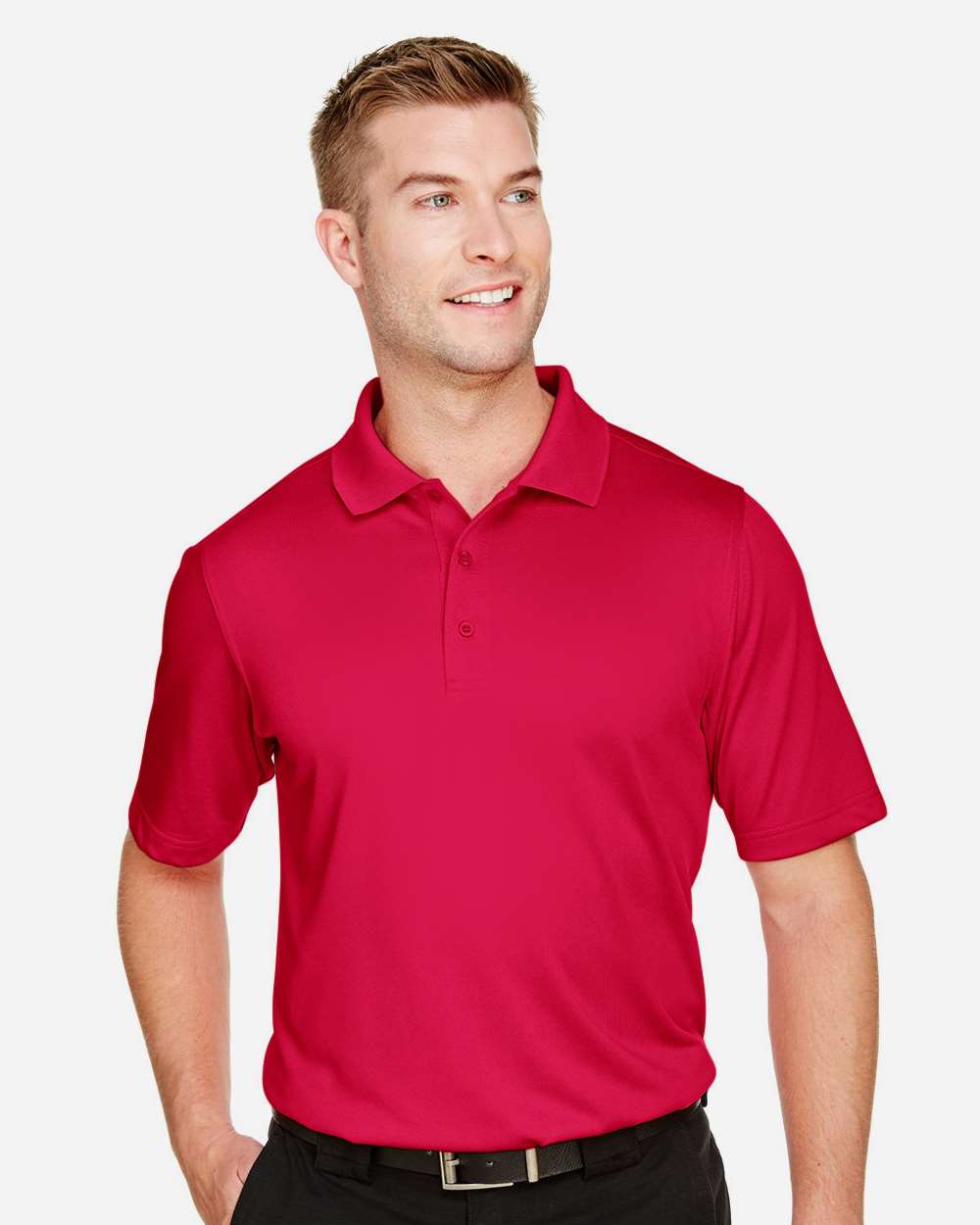 Men's Advantage Snag Protection Plus Polo - OnModelFront - B213B9703 - Red