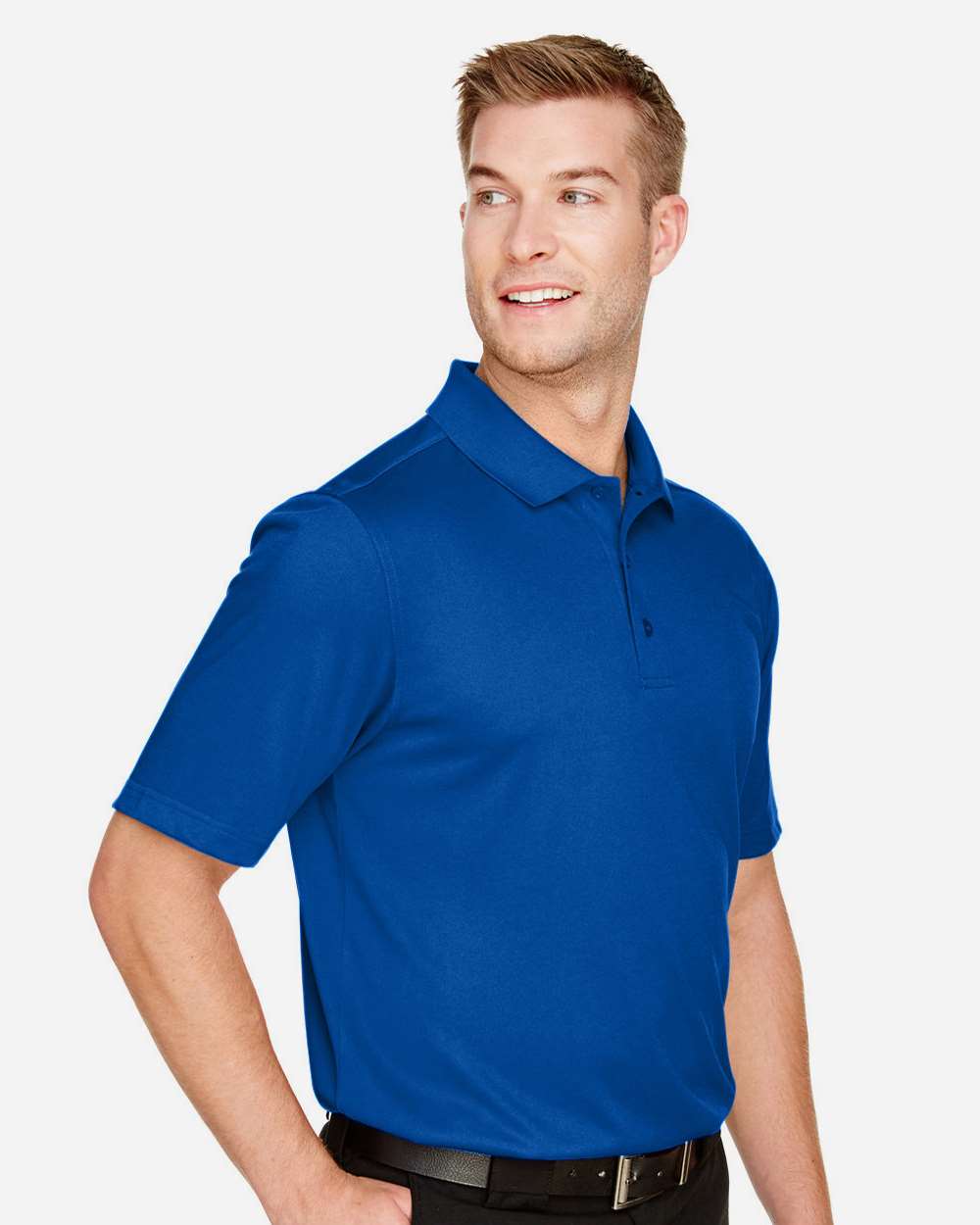 Men's Advantage Snag Protection Plus Polo - OnModelSide - B213B9753 - True Royal