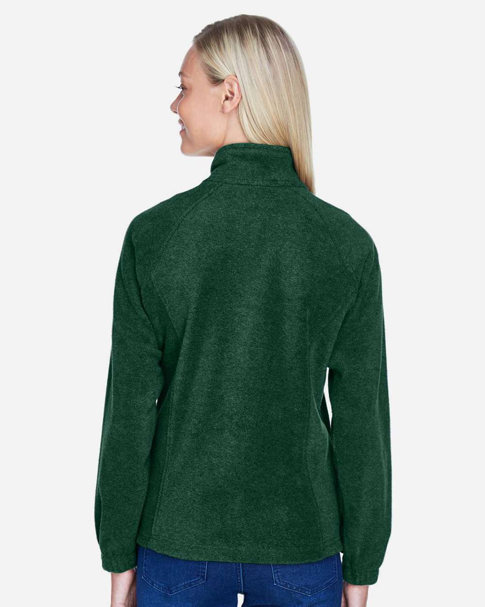 Women's Full-Zip Fleece - OnModelBack - B307B9102 - Hunter
