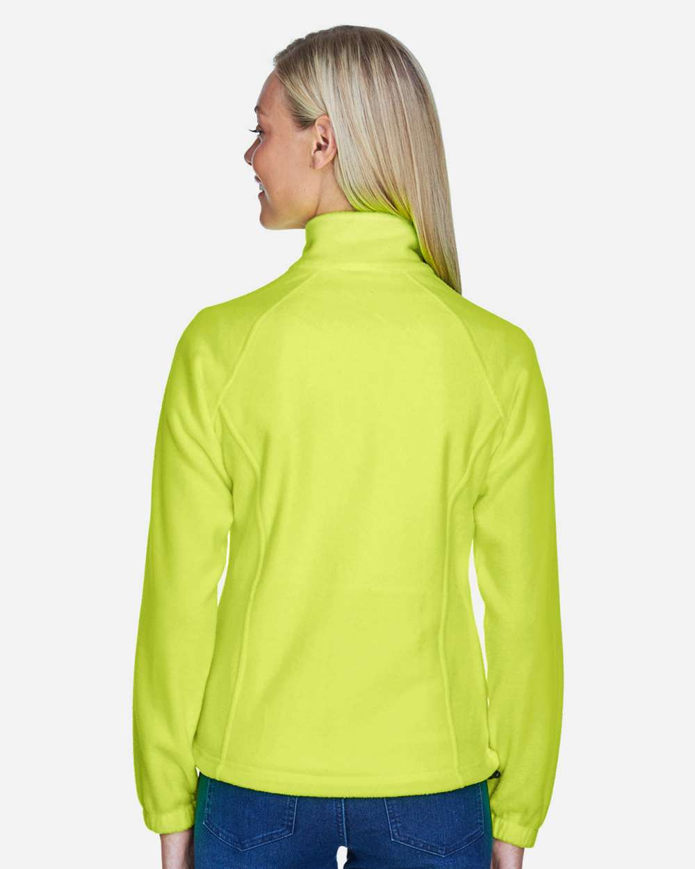 Women's Full-Zip Fleece - OnModelBack - B307B9122 - Safety Yellow