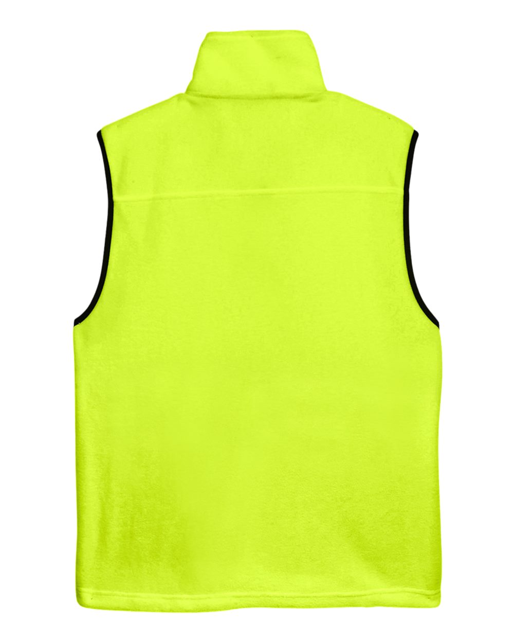 Unisex Fleece Full-Zip Vest - Back - B304B9123 - Safety Yellow