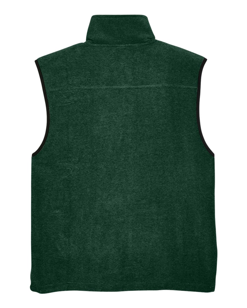 Unisex Fleece Full-Zip Vest - Back - B304B9543 - Hunter