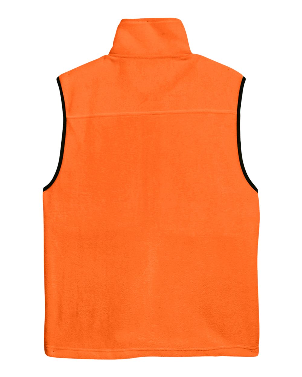 Unisex Fleece Full-Zip Vest - Back - B304B9663 - Safety Orange