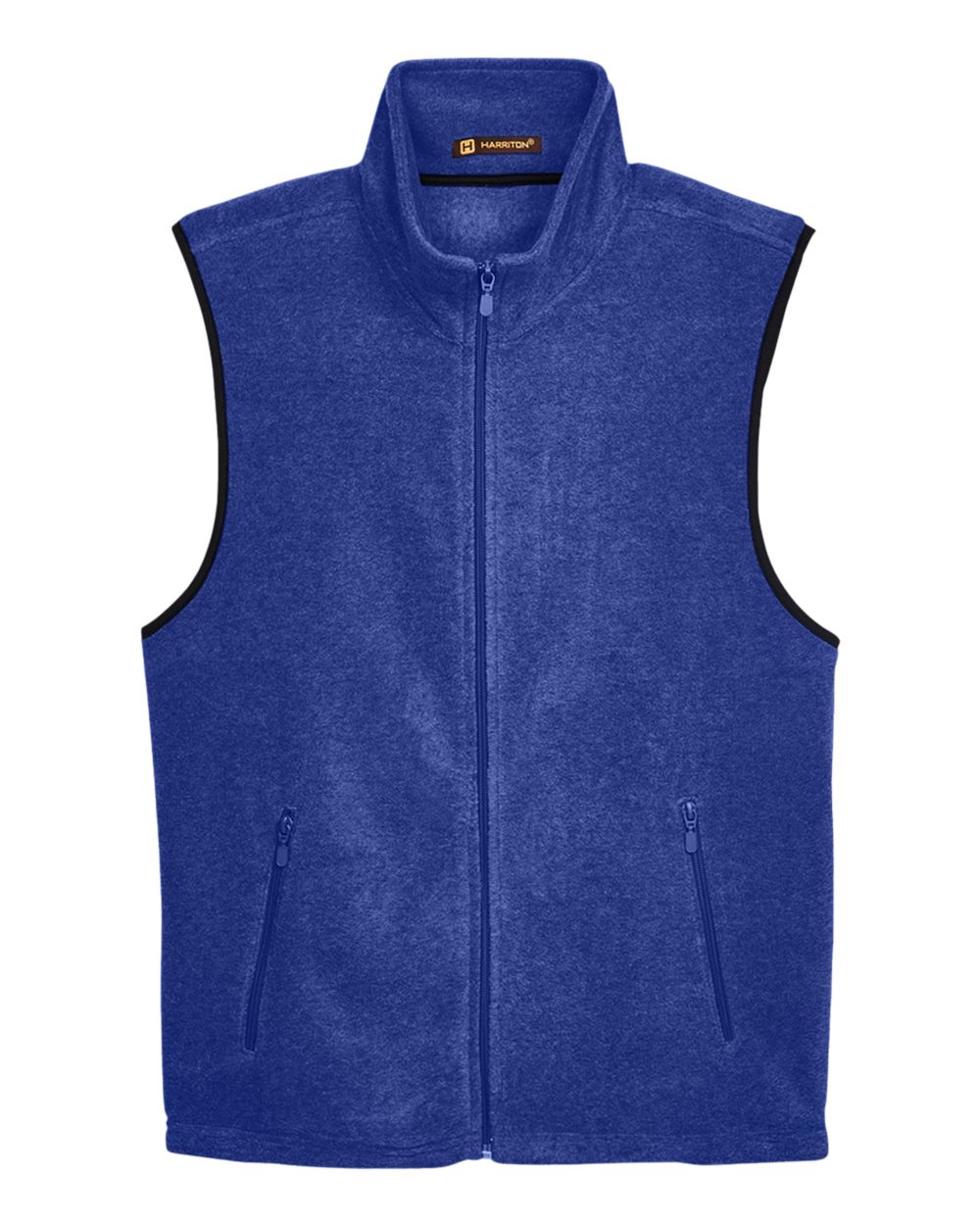Unisex Fleece Full-Zip Vest - Front - B304B9753 - True Royal