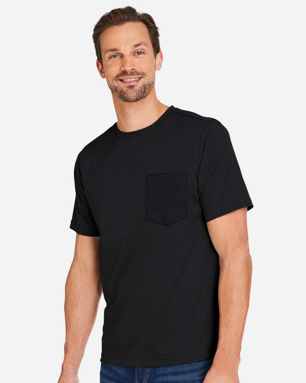 Unisex Charge Snag and Soil Protect T-Shirt - OnModelSide - B188B9502 - Black