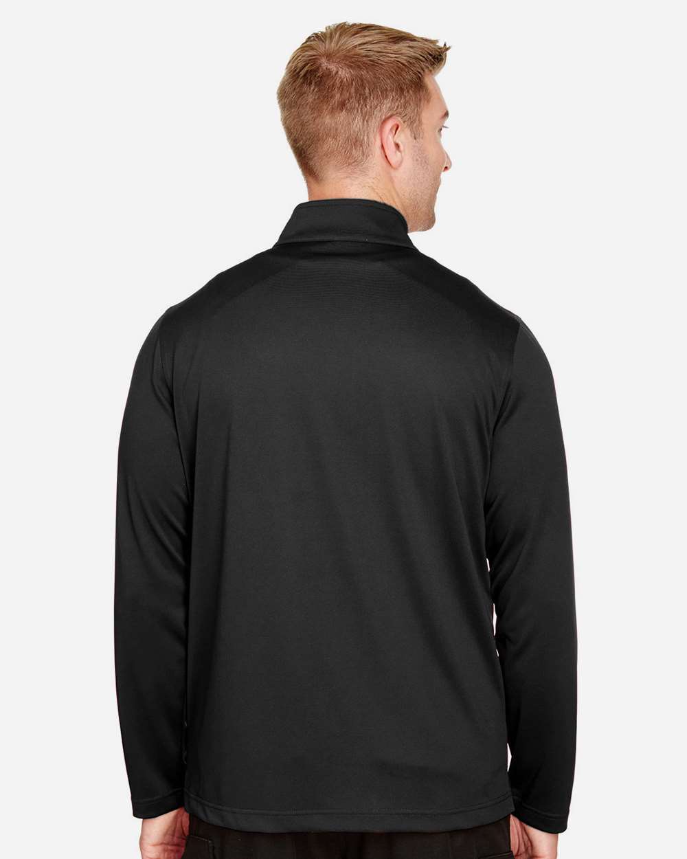 Men's Advantage Snag Protection Plus Quarter-Zip Pullover - OnModelBack - B288B9503 - Black