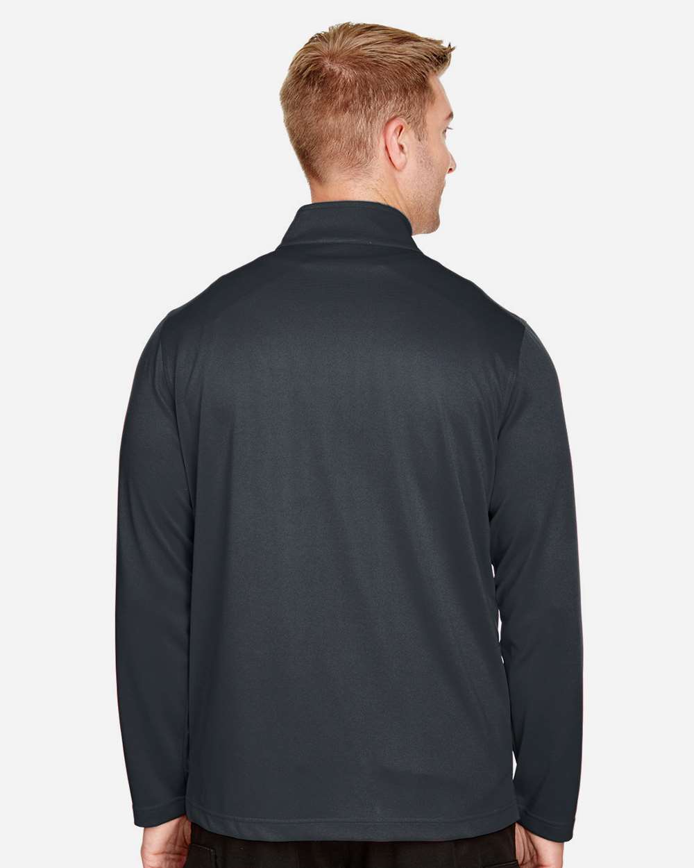 Men's Advantage Snag Protection Plus Quarter-Zip Pullover - OnModelBack - B288B9593 - Dark Charcoal