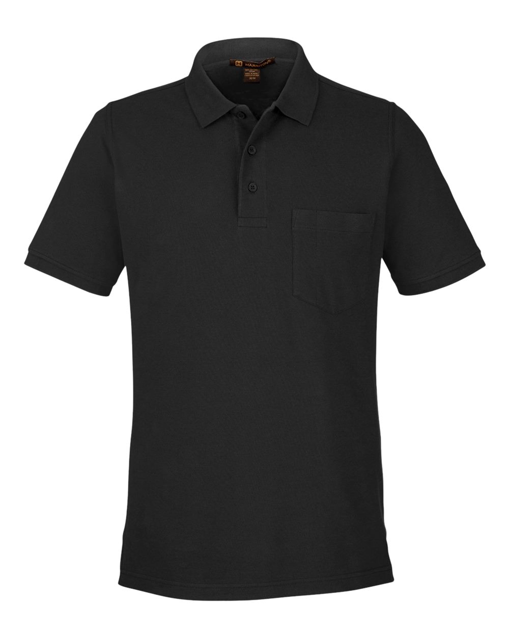 Men's Valiant Cotton Snag Protect Pocket Polo - Front - B194B9503 - Black