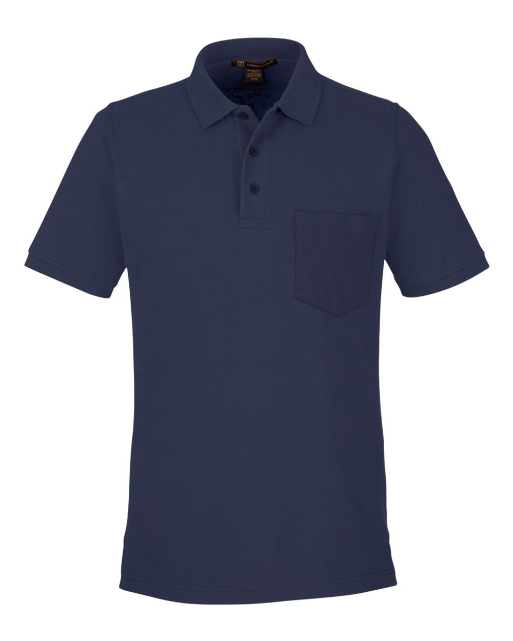 Men's Valiant Cotton Snag Protect Pocket Polo - Front - B194B9653 - Dark Navy