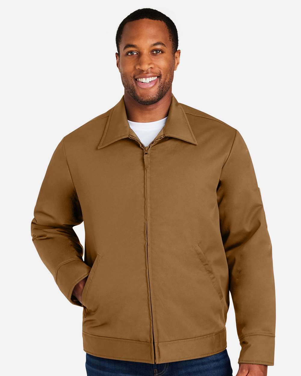 Unisex ClimaBloc® Station Jacket - OnModelFront - B282B9602 - Duck Brown