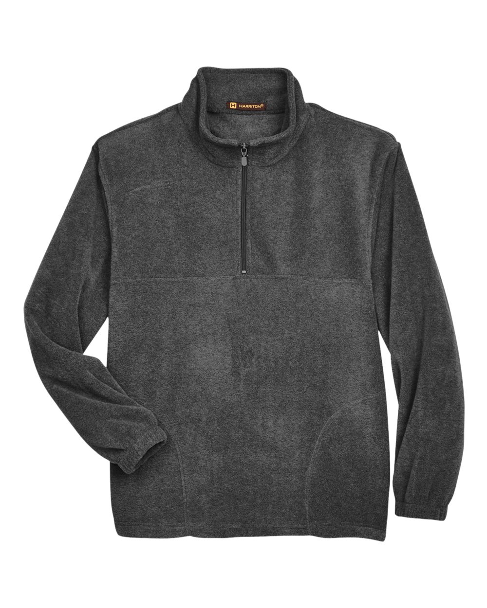 Men's Quarter-Zip Fleece Pullover - Front - B303B9593 - Charcoal