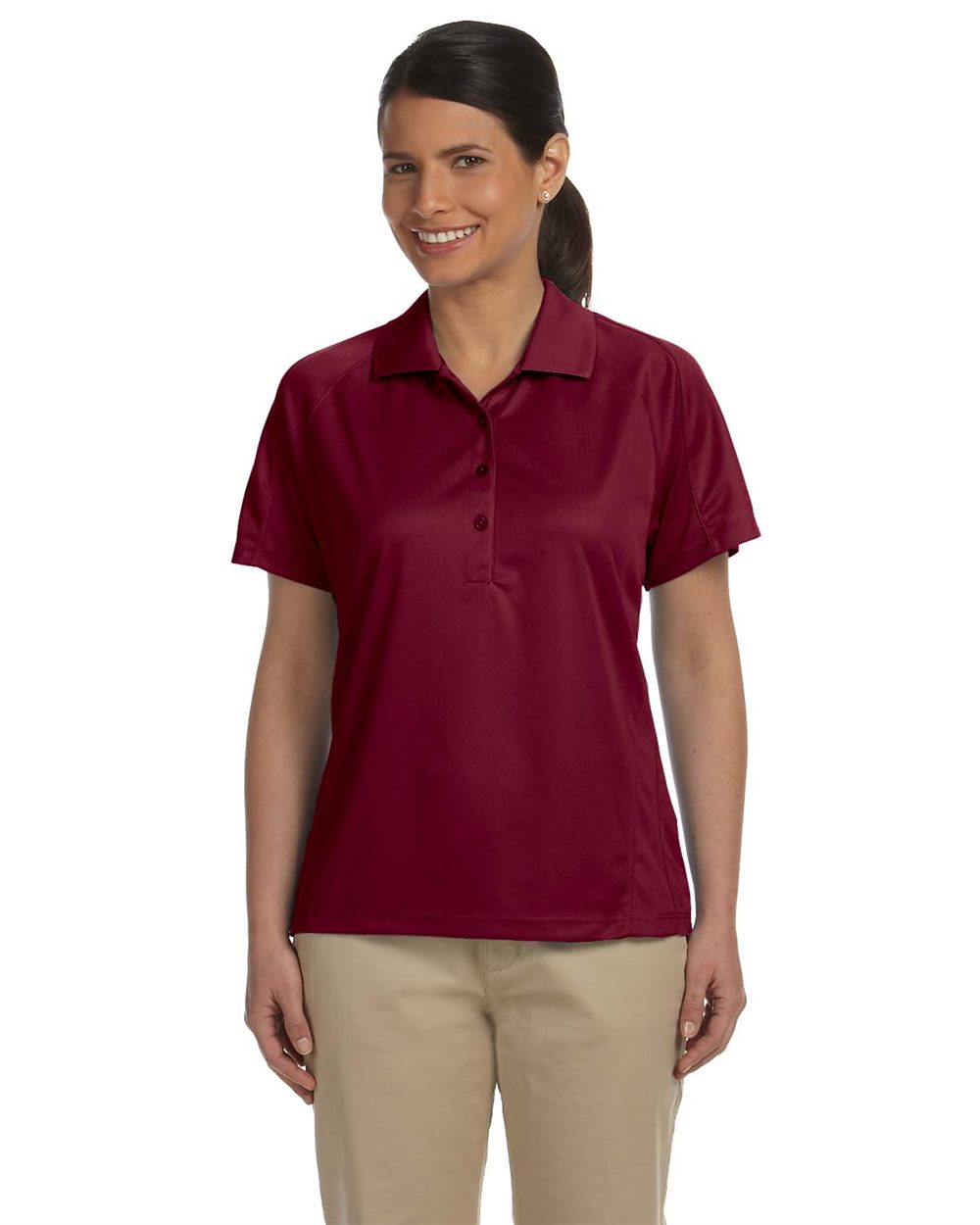 Women's Polytech Mesh Insert Polo - styleImage