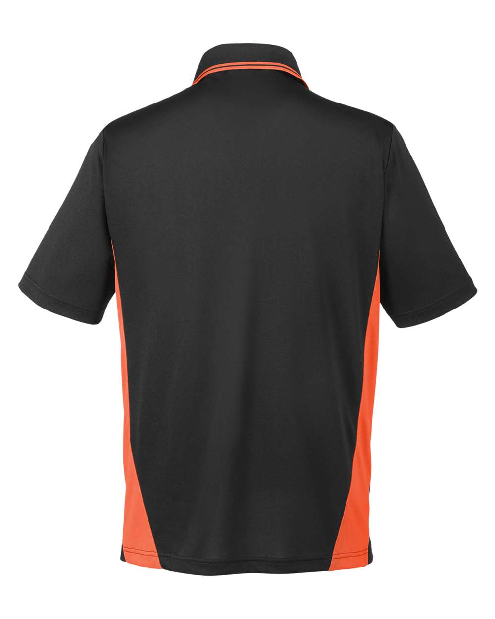 Men's Tall Flash Snag Protection Plus IL Colorblock Polo - Back - B227B9115 - Black/ Team Orange
