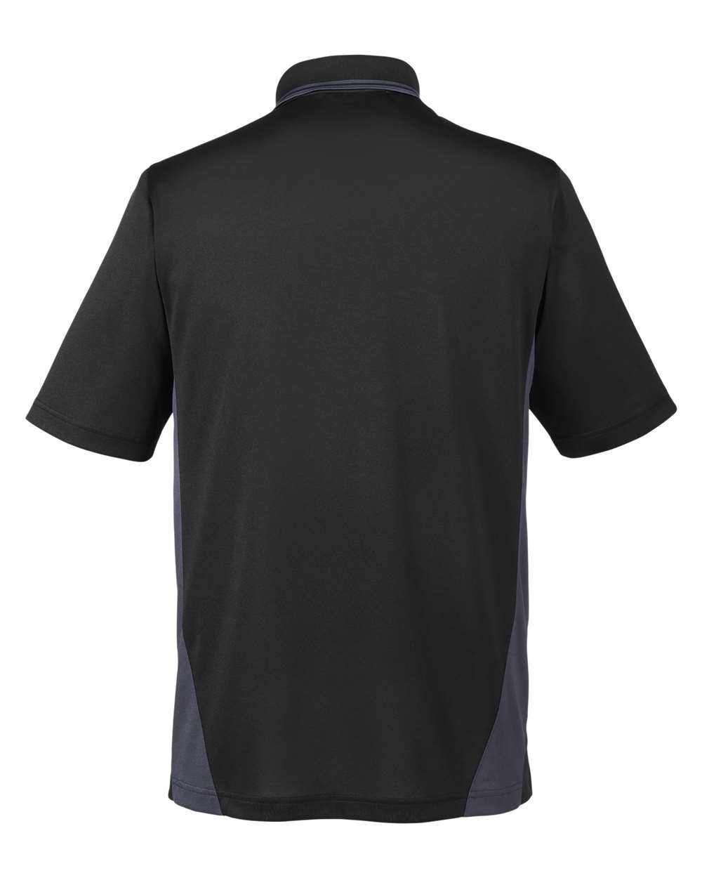 Men's Tall Flash Snag Protection Plus IL Colorblock Polo - Back - B227B9505 - Black/ Dark Charcoal