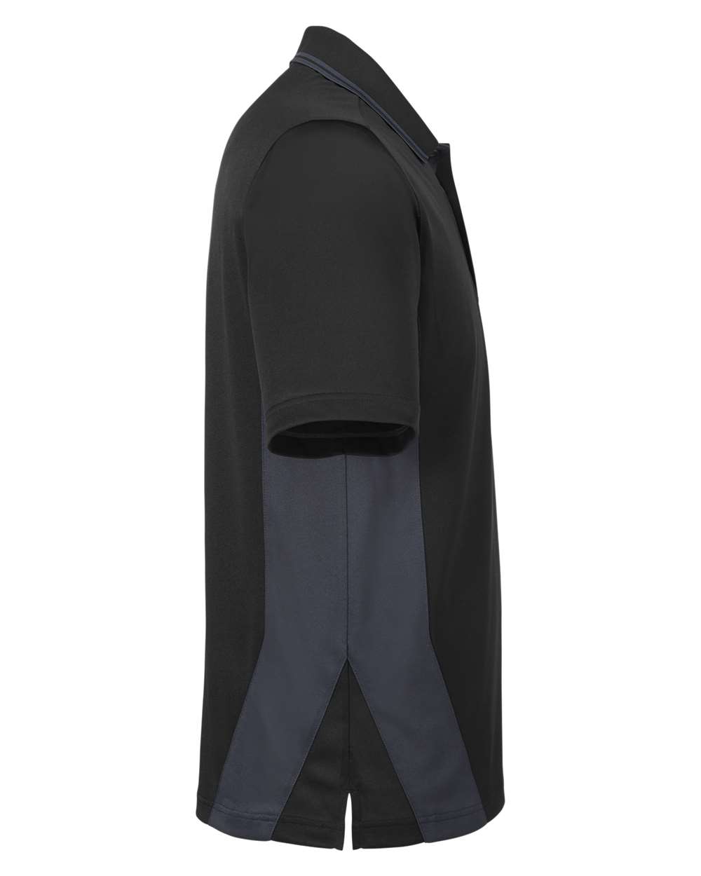 Men's Tall Flash Snag Protection Plus IL Colorblock Polo - DirectSide - B227B9505 - Black/ Dark Charcoal