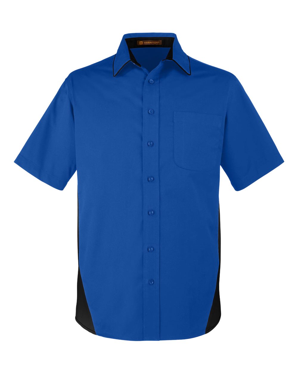 Men's Tall Flash IL Colorblock Shirt - Front - B267B9755 - True Royal/ Black