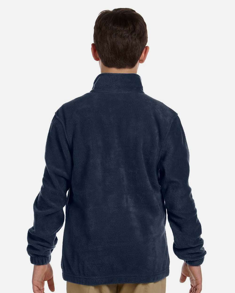 Youth Full-Zip Fleece - OnModelBack - B308B9653 - Navy