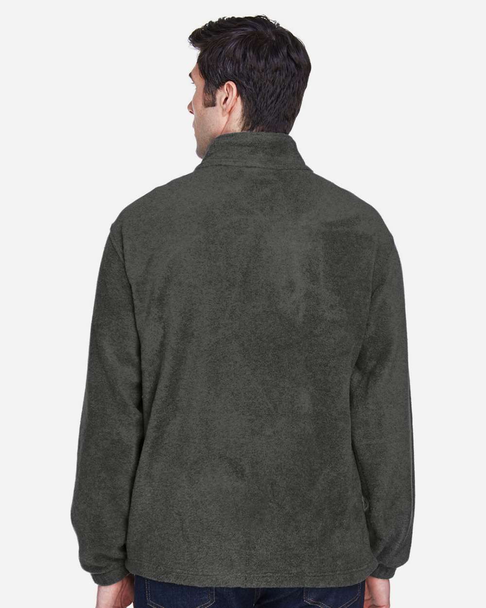 Men's Tall Full-Zip Fleece - OnModelBack - B306B9596 - Charcoal
