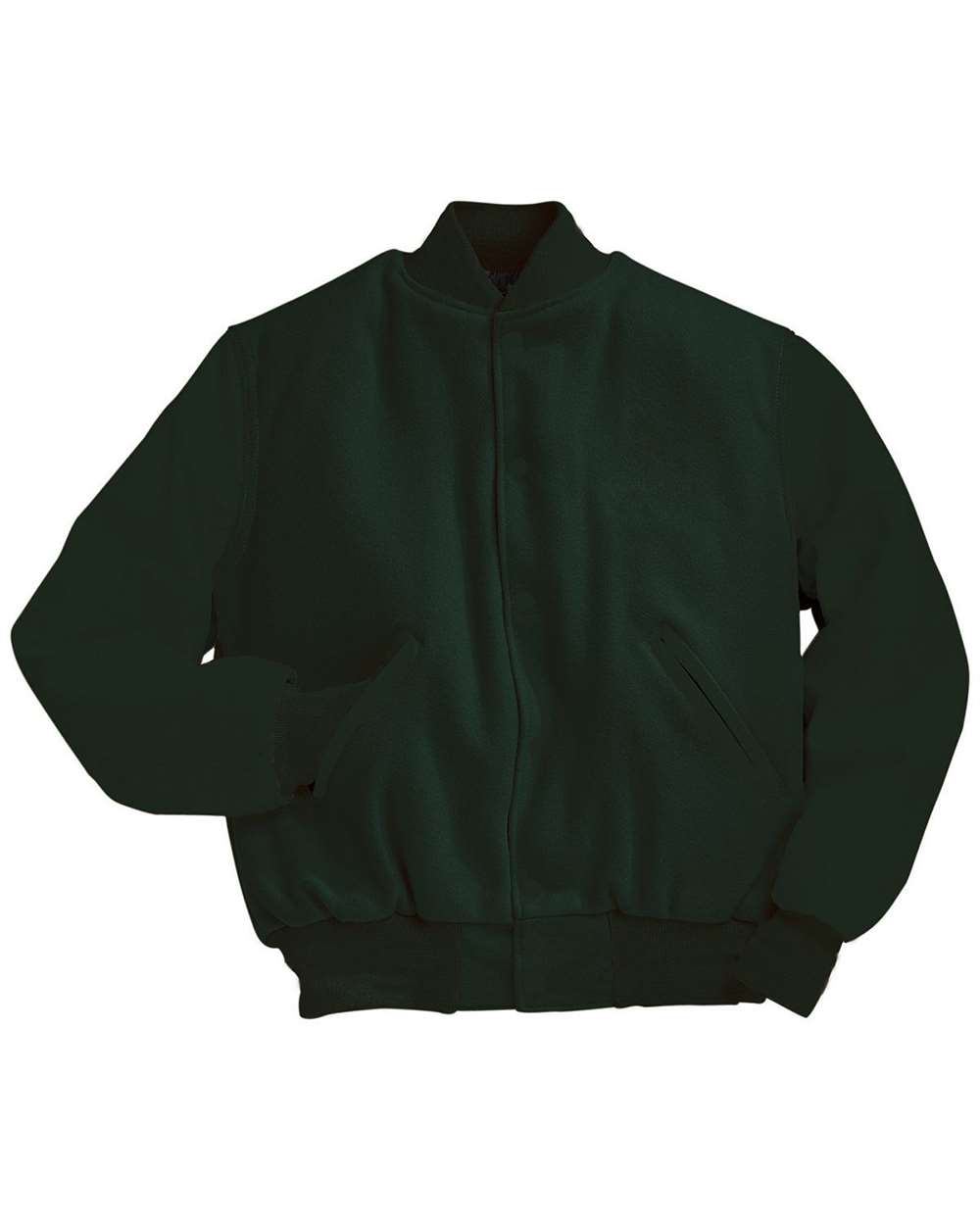 Men's Varsity Wool Jacket - Front - B14964542 - Myrtle