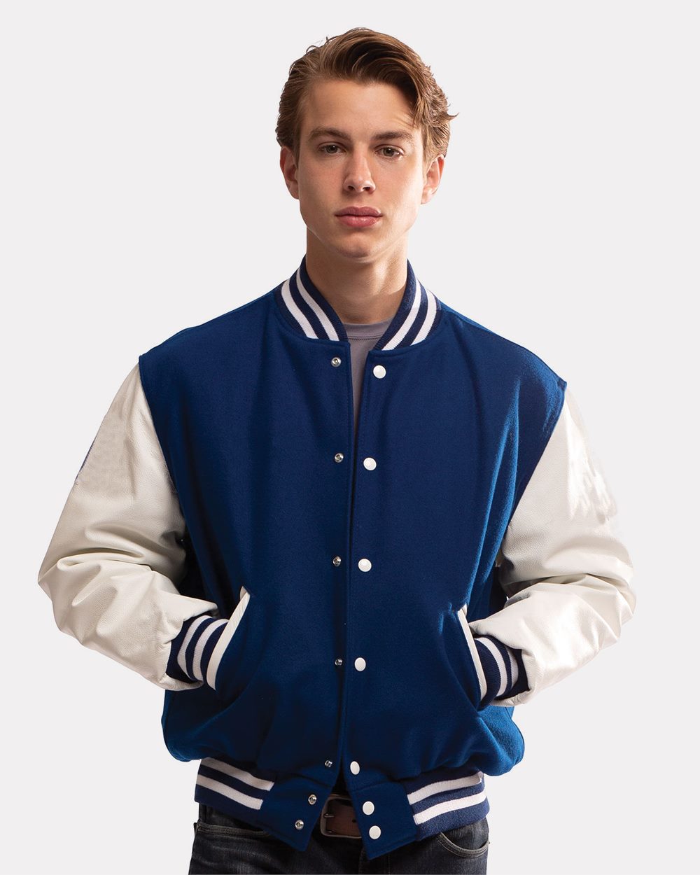 Men's Varsity Wool Jacket - styleImage