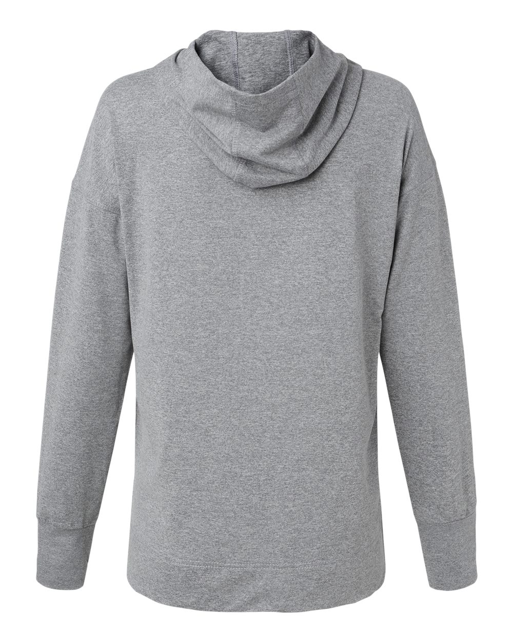 Women's Eco Revive™ Ventura Soft Knit Hooded Sweatshirt - Back - B32164582 - Grey Heather