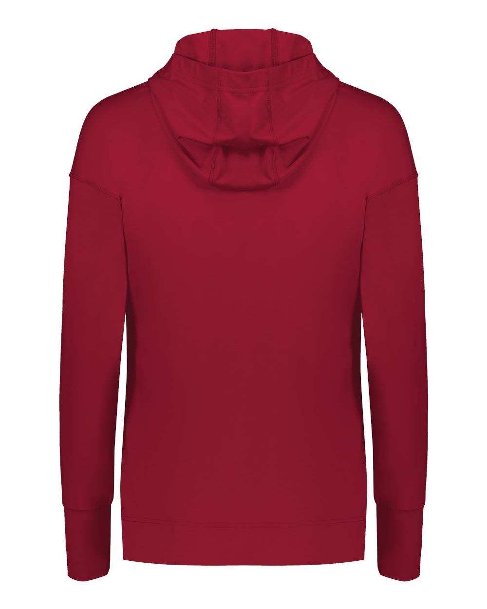 Women's Eco Revive™ Ventura Soft Knit Hooded Sweatshirt - Back - B32164702 - Scarlet