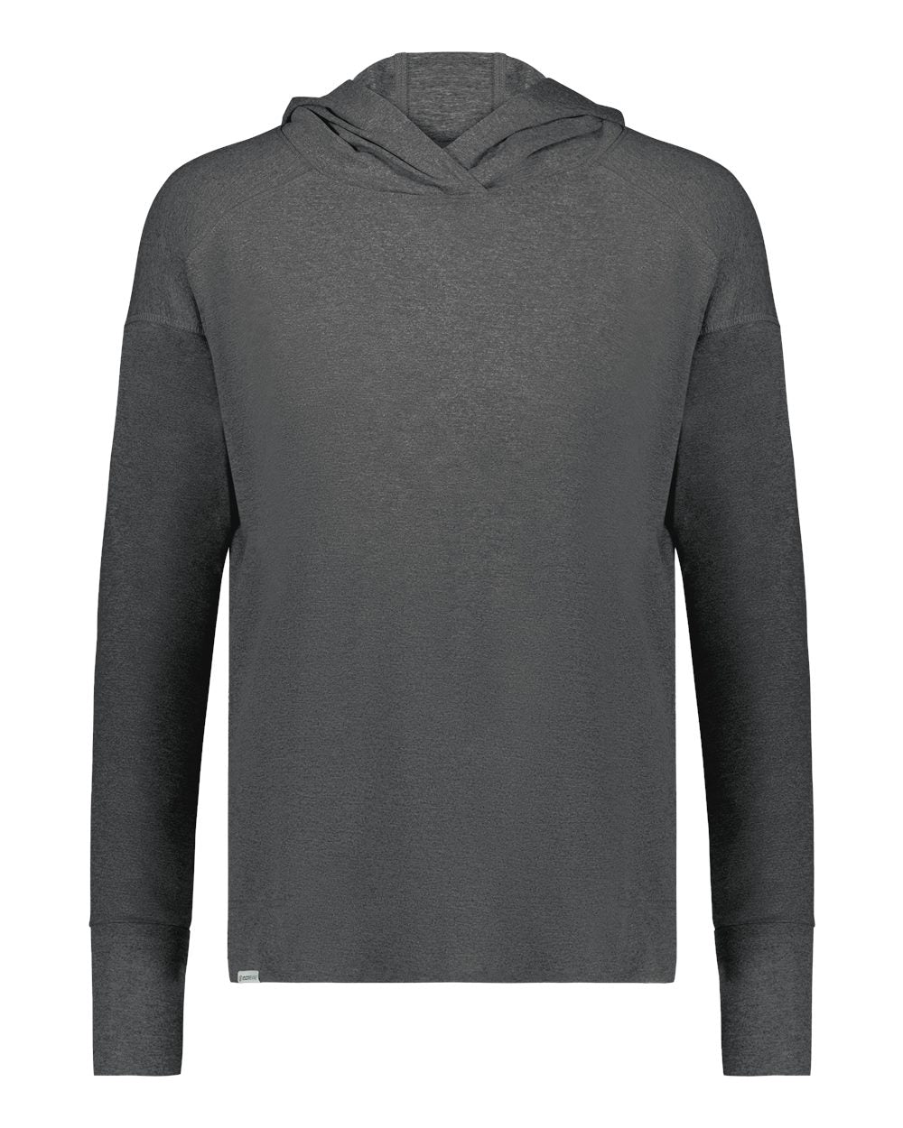 Women's Eco Revive™ Ventura Soft Knit Hooded Sweatshirt - Front - B32164942 - Carbon Heather