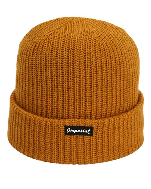 The Mogul Cuffed Beanie - Back - B12095120 - Mustard