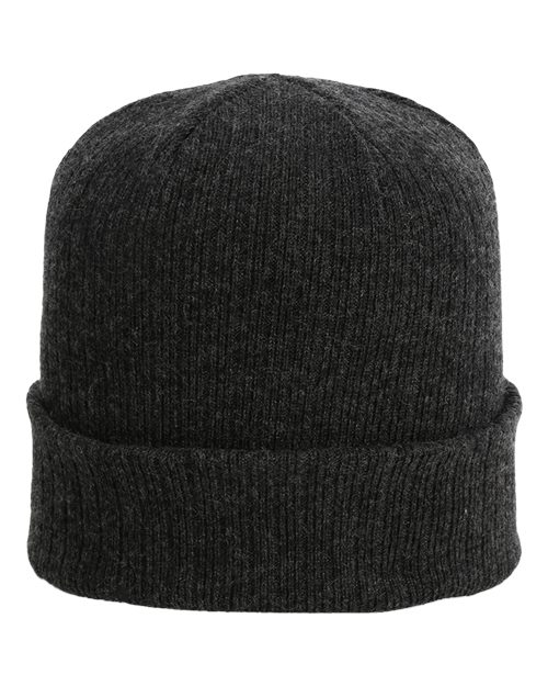 The Edelweiss Cuffed Beanie - Back - B25095110 - Shadow
