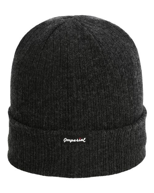 The Edelweiss Cuffed Beanie - Front - B25095110 - Shadow