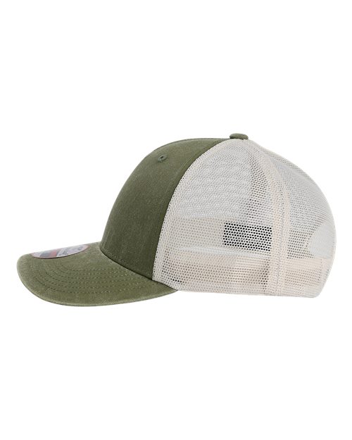 The Gambit Mesh Back Cap - DirectSide - B34895540 - Olive Green/ Stone