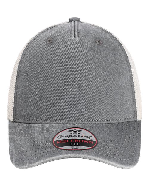 The Gambit Mesh Back Cap - Front - B34895590 - Charcoal/ Stone