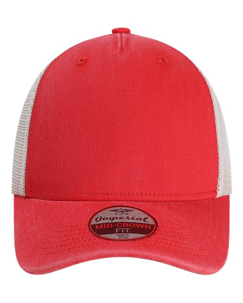 The Gambit Mesh Back Cap - Front - B34895700 - Nantucket Red/ Stone