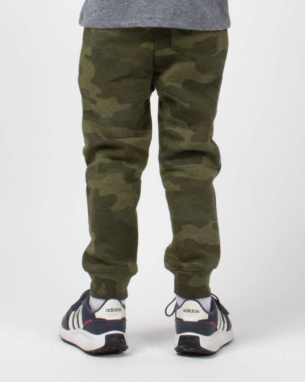 Toddler Lightweight Special Blend Sweatpants - OnModelBack - B03876623 - Forest Camo Heather