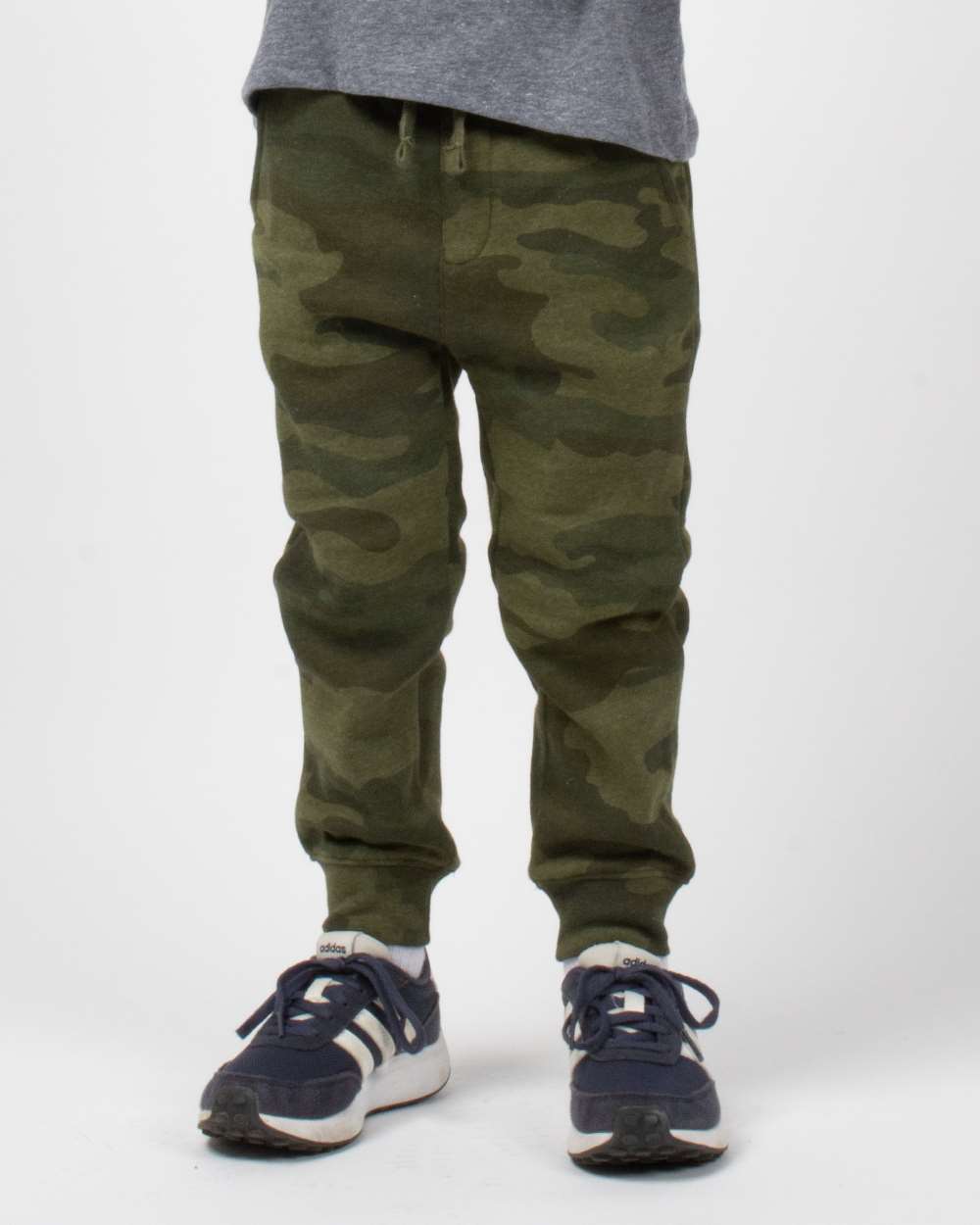 Toddler Lightweight Special Blend Sweatpants - OnModelFront - B03876623 - Forest Camo Heather