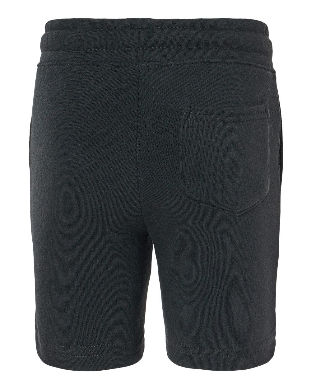 Toddler Lightweight Special Blend Fleece Shorts - Back - B03976503 - Black