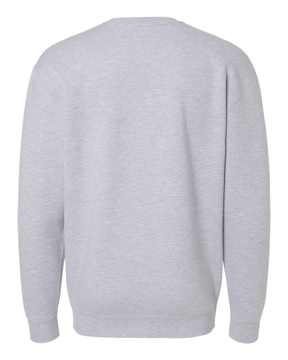Unisex Heavyweight Crewneck Sweatshirt - Back - B04076352 - Grey Heather