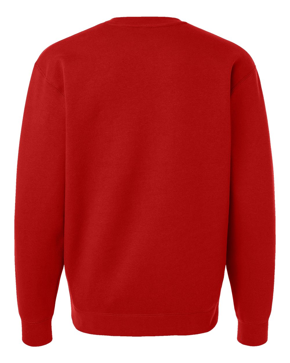 Unisex Heavyweight Crewneck Sweatshirt - Back - B04076702 - Red