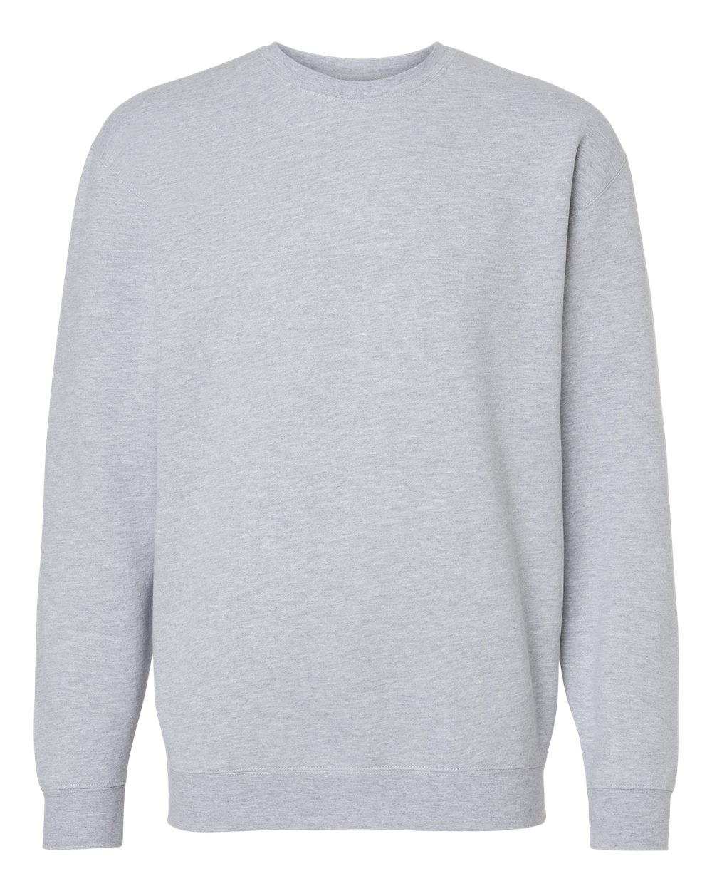Unisex Heavyweight Crewneck Sweatshirt - Front - B04076352 - Grey Heather