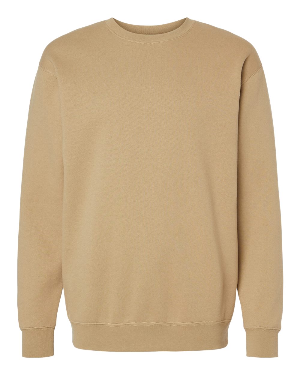 Unisex Heavyweight Crewneck Sweatshirt - Front - B04076732 - Sandstone