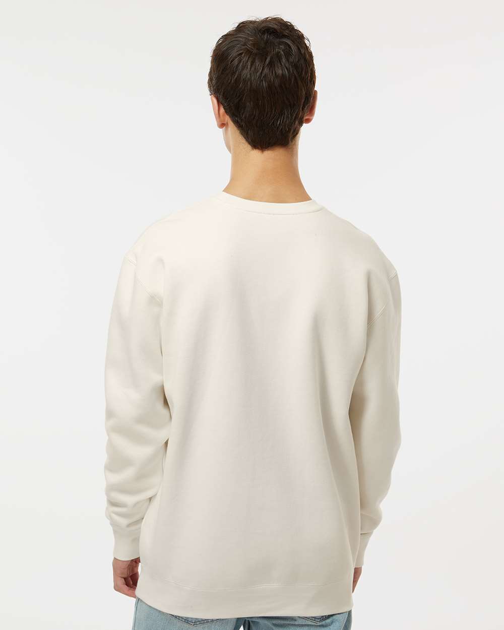 Unisex Heavyweight Crewneck Sweatshirt - OnModelBack - B04076242 - Bone