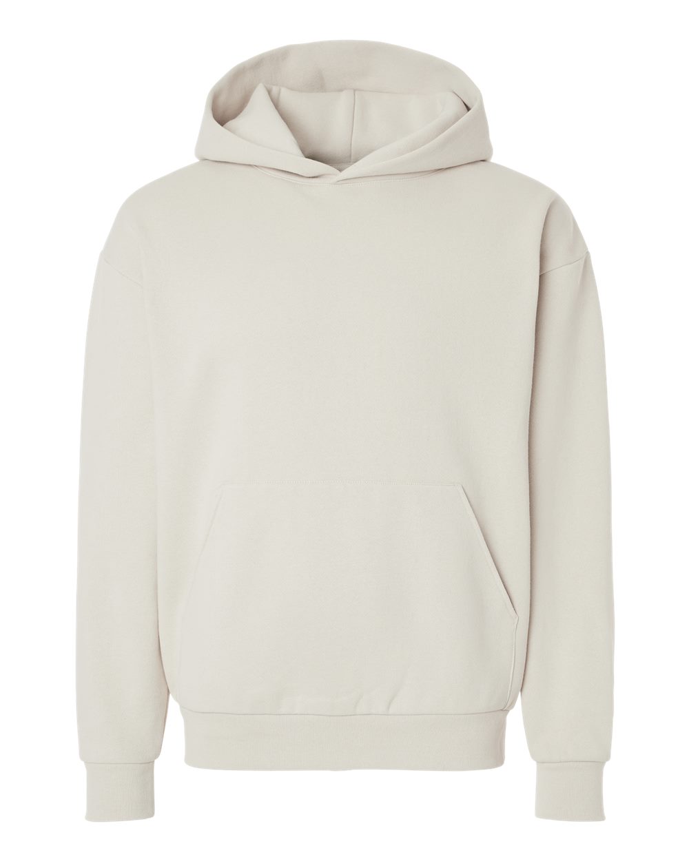 Unisex Mainstreet Hooded Sweatshirt - Front - B04176242 - Ivory