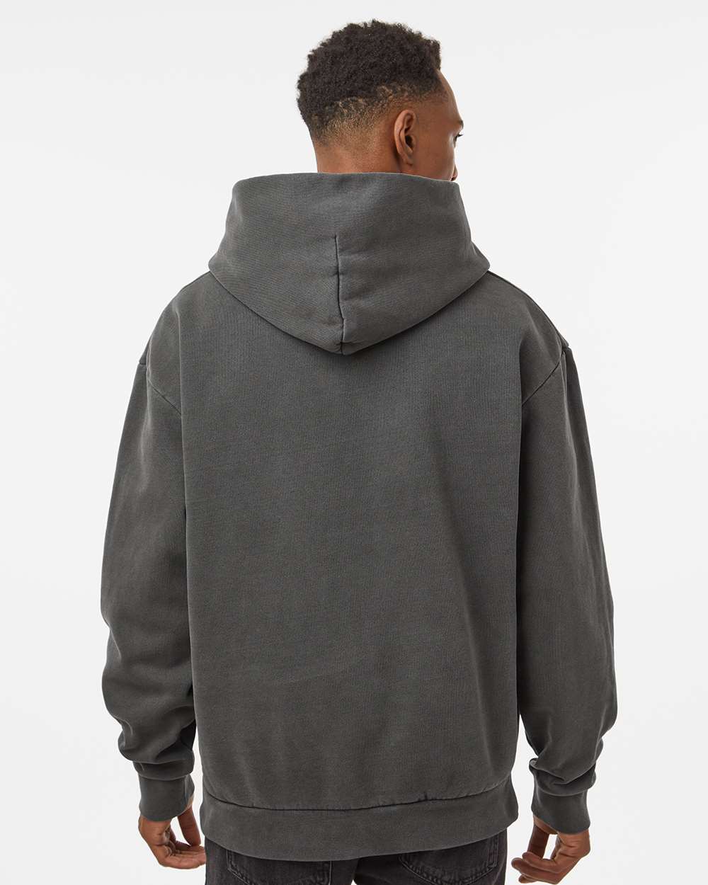 Unisex Mainstreet Hooded Sweatshirt - OnModelBack - B04176102 - Pigment Black