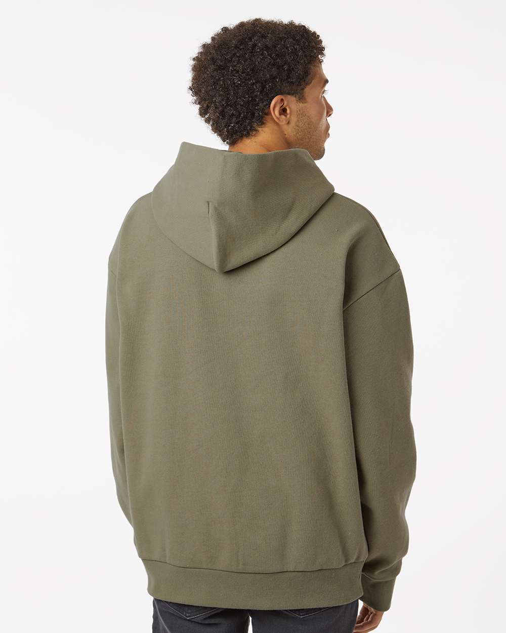 Unisex Mainstreet Hooded Sweatshirt - OnModelBack - B04176542 - Olive