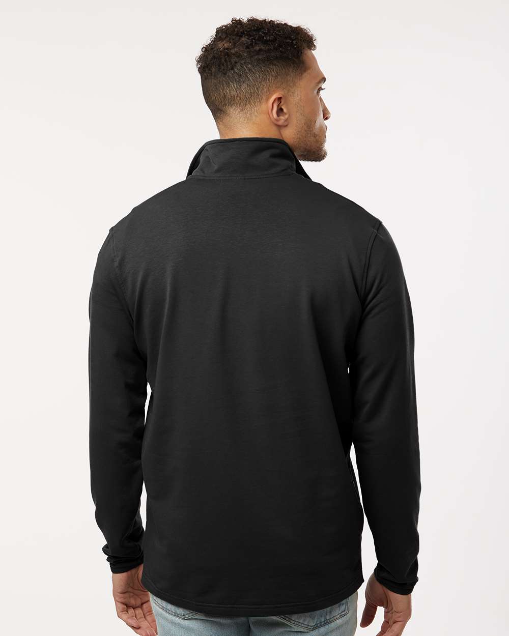 Men's Perform Quarter-Zip Pullover - OnModelBack - B00076502 - Black
